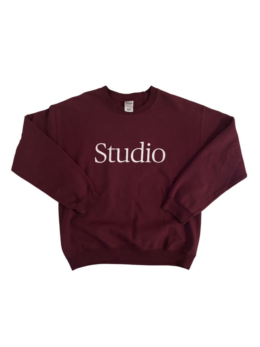 Vintage “Studio” Crewneck Sweatshirt - Burgundy